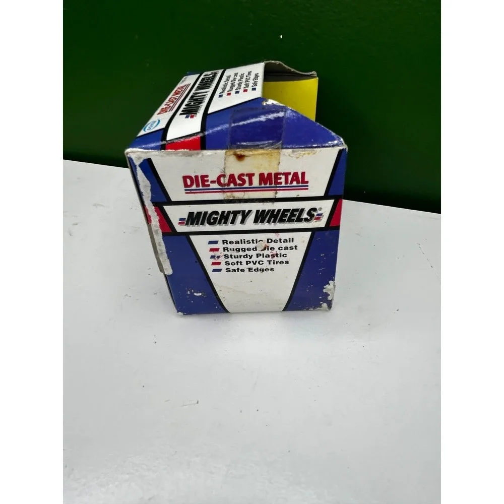 Vintage Soma Mighty Wheels Blue Die Cast Metal Monster Truck 4x4 Toy New in Box